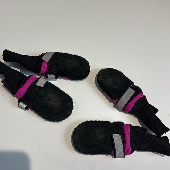 Muttluks Dog Boots Black and Pink Size Small - Picture 4 of 7
